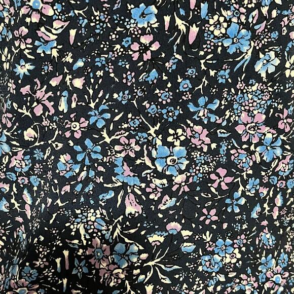 J.Crew Ruched Matte Jersey Turtleneck Coventry Floral Size Medium - Picture 5 of 10